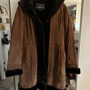 London Fog Brown and Black Teddy Jacket